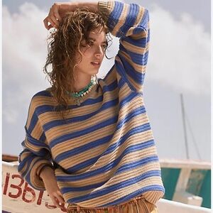 NWOT Free People Links Pullover Sweater